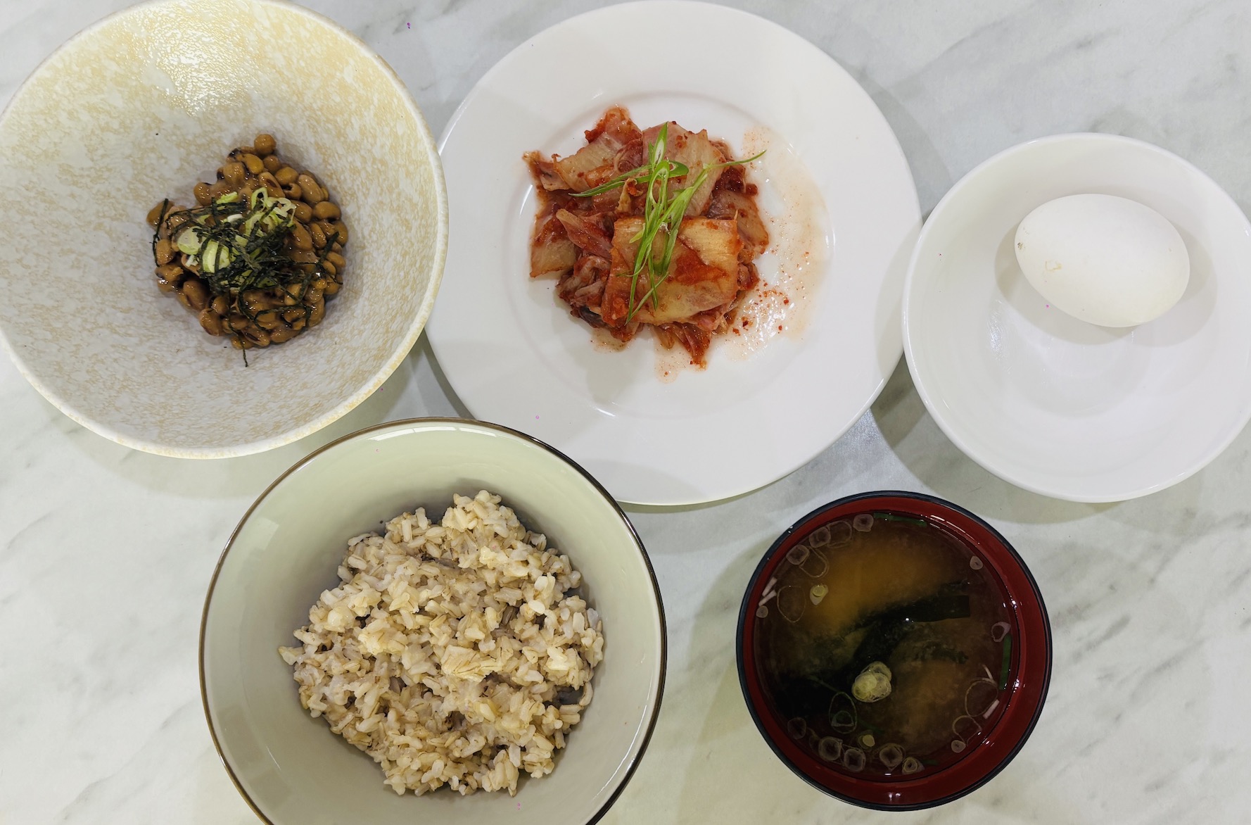 玄米と納豆のダイエットランチ